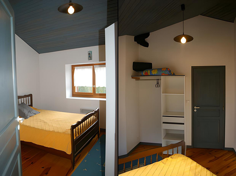 Allier - Chambre 1/2 personne(s) du gîte 5/6 personnes